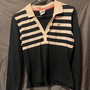 Womens Lacoste Long Sleeve Polo Shirt